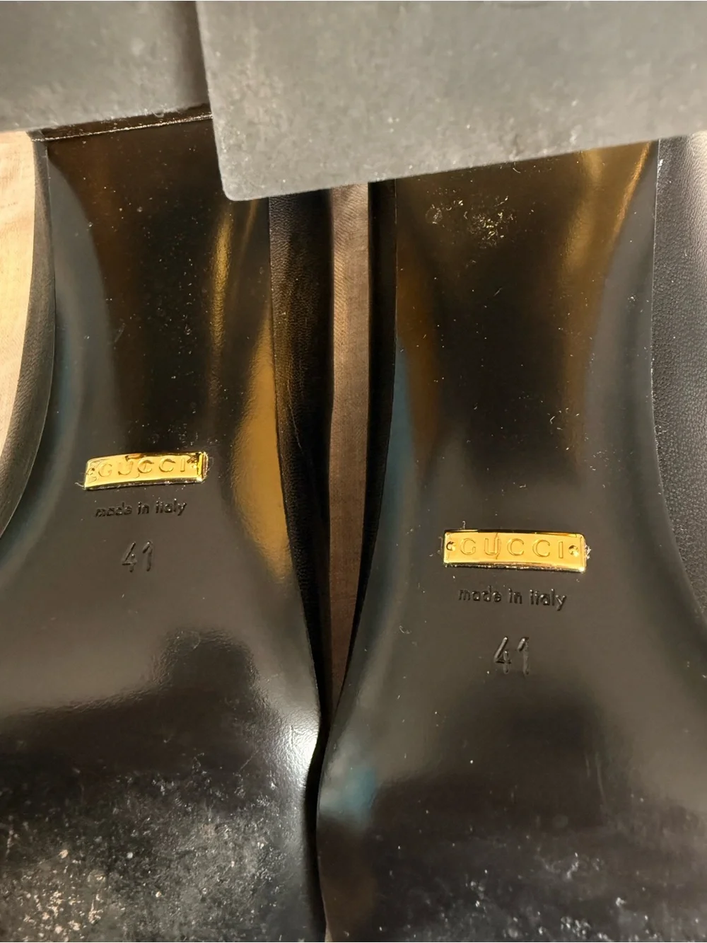 GUCCI Malaga Kid Horsebit 75mm Pumps 41 Black - Picture 5 of 6